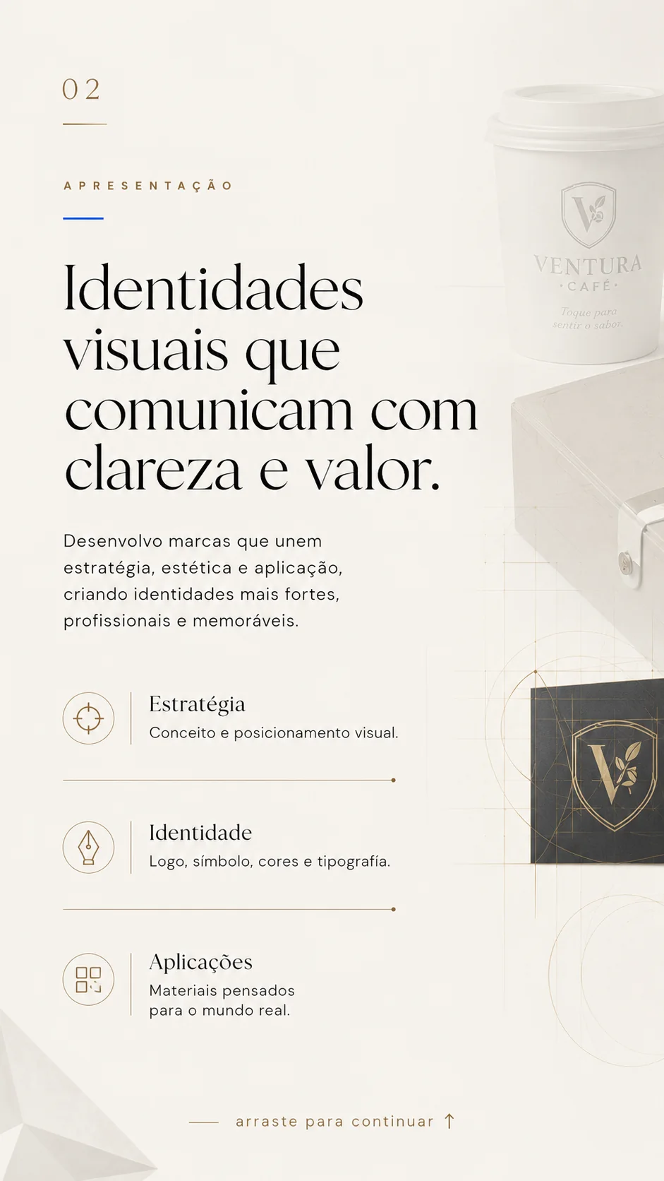 Apresentação do trabalho de identidade visual
