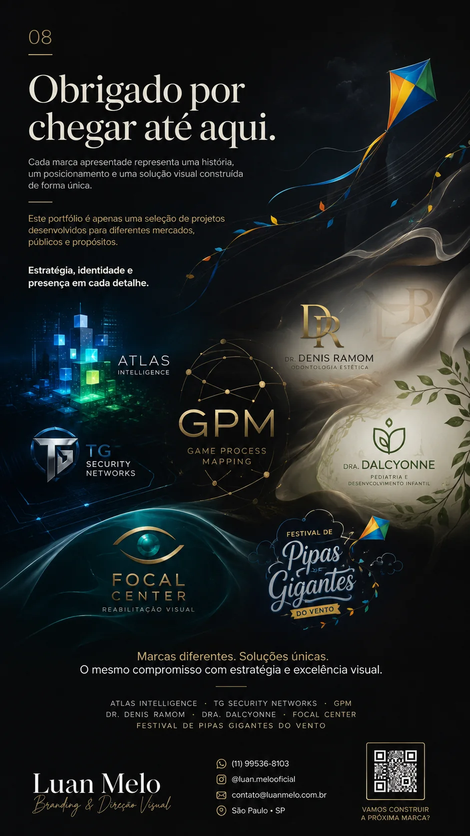 Agradecimento e seleção de outros projetos de identidade visual